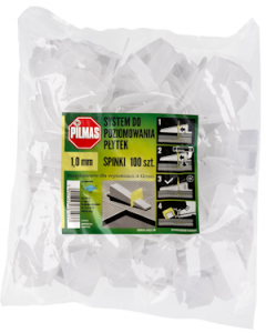 Spinki 1mm do sytemu poziomowania