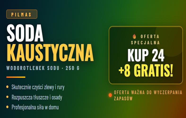 Soda 250 promo Promocja Soda kaustyczna 250 g